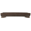 Rectangular unglazed bonsai pot - 397 x 258 x 65 mm