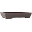 Rectangular unglazed bonsai pot by Yamaaki - 297 x 210 x 55 mm