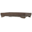 Rectangular unglazed bonsai pot - 397 x 258 x 65 mm
