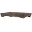 Rechteckiger unglasierter Bonsai-Topf - 397 x 258 x 65 mm