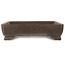 Rectangular unglazed bonsai pot - 397 x 258 x 65 mm