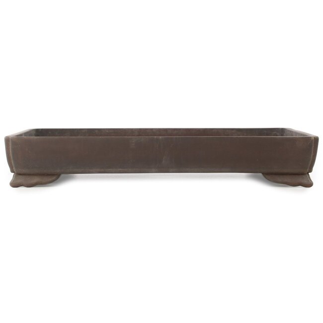 Rectangular unglazed bonsai pot - 473 x 312 x 75 mm
