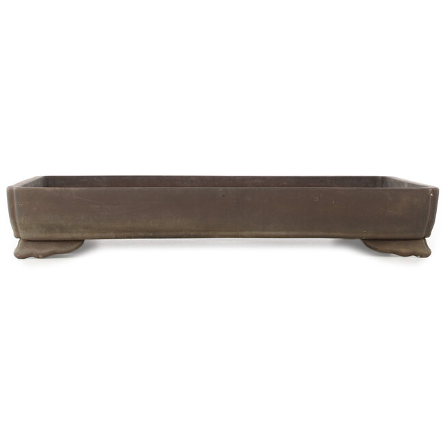 Maceta rectangular sin esmaltar para bonsái - 473 x 312 x 75 mm