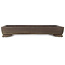 Rectangular unglazed bonsai pot - 473 x 312 x 75 mm