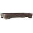 Rectangular unglazed bonsai pot - 473 x 312 x 75 mm