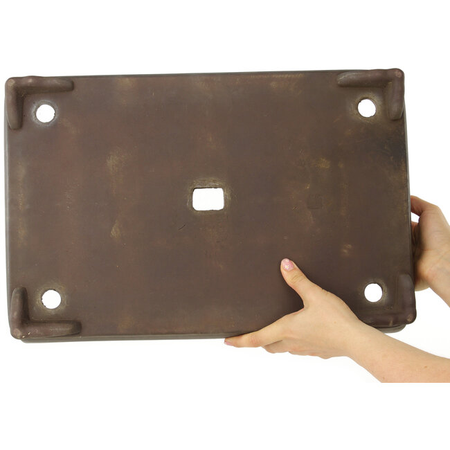 Pot à bonsaï rectangulaire non émaillé - 473 x 312 x 75 mm