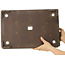 Maceta rectangular sin esmaltar para bonsái - 473 x 312 x 75 mm