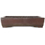 Rectangular unglazed bonsai pot by Yamaaki - 310 x 223 x 70 mm