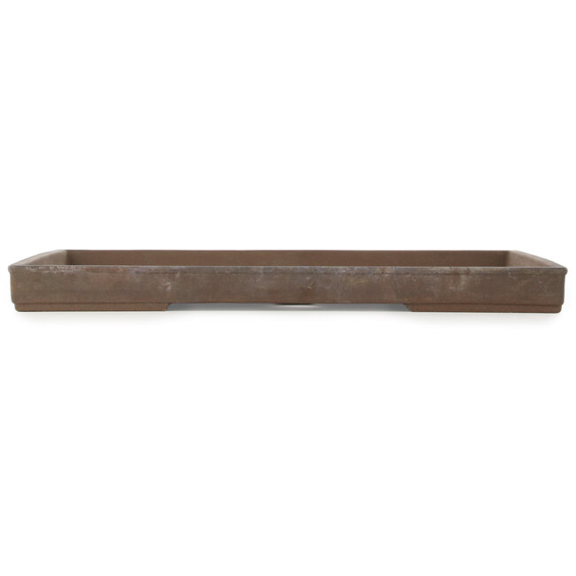 Rectangular unglazed bonsai pot - 343 x 227 x 27 mm