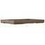 Rectangular unglazed bonsai pot - 343 x 227 x 27 mm