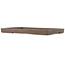 Rectangular unglazed bonsai pot - 343 x 227 x 27 mm