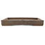 Rectangular unglazed bonsai pot - 343 x 227 x 27 mm