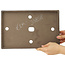 Maceta rectangular sin esmaltar para bonsái - 343 x 227 x 27 mm