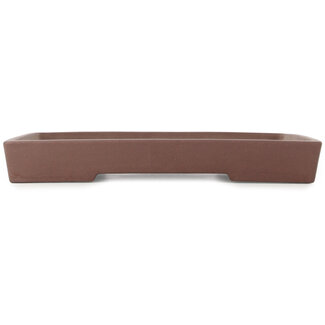  Yamaaki Maceta para bonsái rectangular sin esmaltar de 388 mm de Yamaaki, Tokoname, Japón