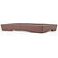 Maceta rectangular sin esmaltar para bonsái de Yamaaki - 388 x 271 x 50 mm