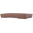 Maceta rectangular sin esmaltar para bonsái de Yamaaki - 388 x 271 x 50 mm
