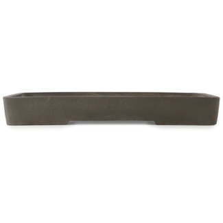  Yamaaki Maceta para bonsái rectangular sin esmaltar de 467 mm de Yamaaki, Tokoname, Japón