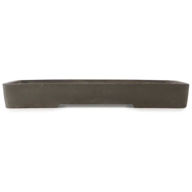 Maceta rectangular sin esmaltar para bonsái de Yamaaki - 467 x 330 x 60 mm