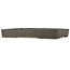 Rectangular unglazed bonsai pot by Yamaaki - 467 x 330 x 60 mm