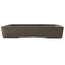 Rectangular unglazed bonsai pot by Yamaaki - 467 x 330 x 60 mm