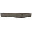 Rectangular unglazed bonsai pot by Yamaaki - 467 x 330 x 60 mm