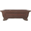 Maceta rectangular sin esmaltar para bonsái de Yamaaki - 292 x 230 x 95 mm