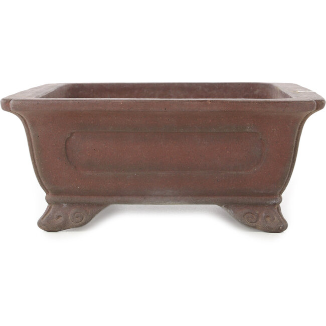 Pot à bonsaï rectangulaire non émaillé de Yamaaki - 292 x 230 x 95 mm