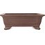 Rectangular unglazed bonsai pot by Yamaaki - 295 x 220 x 98 mm