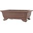 Rectangular unglazed bonsai pot by Yamaaki - 295 x 220 x 98 mm