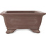 Rectangular unglazed bonsai pot by Yamaaki - 295 x 220 x 98 mm