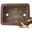 Maceta rectangular sin esmaltar para bonsái de Yamaaki - 295 x 220 x 98 mm
