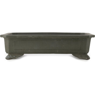  Other Japanese bonsai pot makers 327 mm rechteckiger unglasierter Topf aus Japan