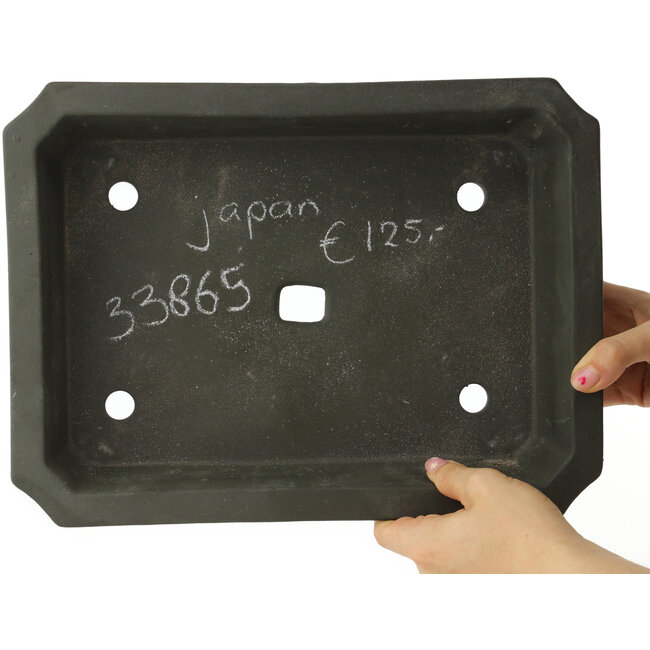 Rectangular unglazed bonsai pot - 327 x 245 x 285 mm