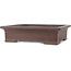 Maceta rectangular sin esmaltar para bonsái de Yamaaki - 415 x 335 x 110 mm