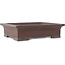 Maceta rectangular sin esmaltar para bonsái de Yamaaki - 415 x 335 x 110 mm