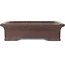 Maceta rectangular sin esmaltar para bonsái de Yamaaki - 415 x 335 x 110 mm
