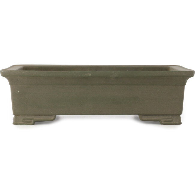 Maceta rectangular para bonsái sin esmaltar - 350 x 247 x 97 mm