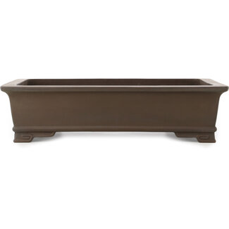  Other Japanese bonsai pot makers 360 mm rechteckiger unglasierter Topf aus Japan