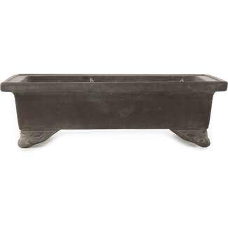  Yamaaki 303 mm rectangular unglazed bonsai pot by Yamaaki, Tokoname, Japan