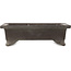 Rectangular unglazed bonsai pot by Yamaaki - 303 x 235 x 90 mm
