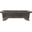 Rectangular unglazed bonsai pot by Yamaaki - 303 x 235 x 90 mm