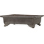 Rectangular unglazed bonsai pot by Yamaaki - 303 x 235 x 90 mm