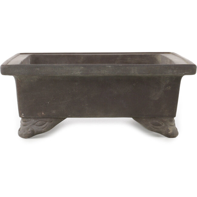 Maceta rectangular sin esmaltar para bonsái de Yamaaki - 303 x 235 x 90 mm