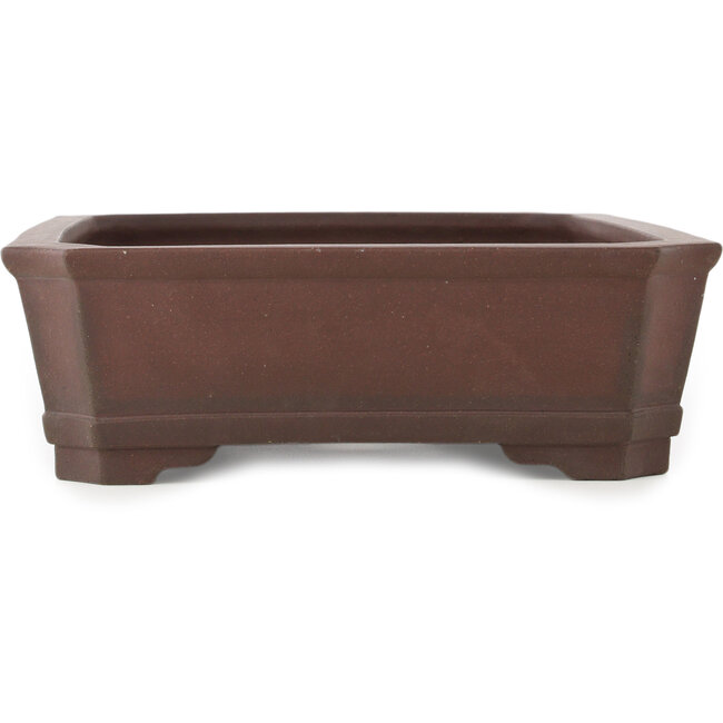 Pot à bonsaï rectangulaire non émaillé de Yamaaki - 445 x 317 x 103 mm