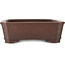Maceta rectangular sin esmaltar para bonsái de Yamaaki - 445 x 317 x 103 mm