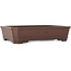 Rectangular unglazed bonsai pot by Yamaaki - 445 x 317 x 103 mm