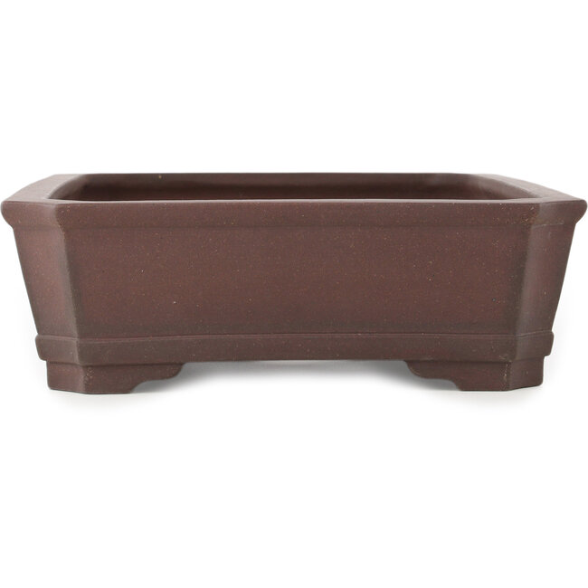Rechthoekige ongeglazuurde bonsaipot van Yamaaki - 445 x 317 x 103 mm