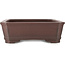 Maceta rectangular sin esmaltar para bonsái de Yamaaki - 445 x 317 x 103 mm