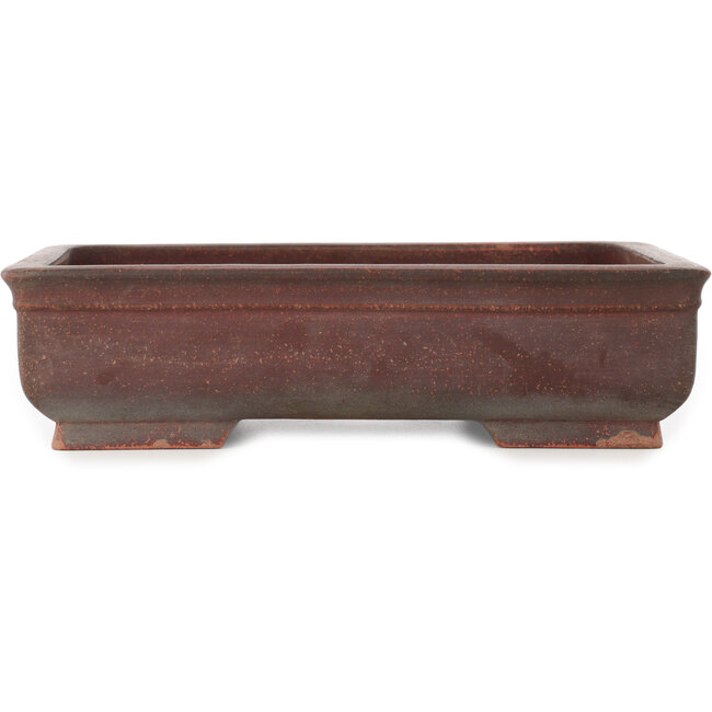 Rectangular unglazed bonsai pot by Izumi - 323 x 225 x 85 mm