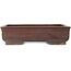 Maceta rectangular sin esmaltar para bonsái de Izumi - 323 x 225 x 85 mm